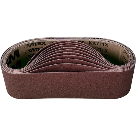 Pferd Coated Belt, Al/Oxd, 3"x24", 60 Grit, 3" W, 24" L, Coated, Aluminum Oxide, 60 Grit 49252